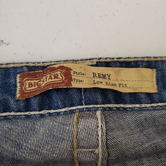 Big Star 28 Remy Bootcut Jeans lowrise Cotton Blend‎ Midrise - Picture 3 of 11